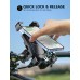 FOCBYE Bike Phone Mount, [One-Hand Operation] 360° Rotate Motorcycle Phone Mount, Phone Holder for Bike Scooter Handlebar Compatible with iPhone 13 Pro Max/12 Mini/11/XS Max XR/X/8, 4.5”-7.2” Phone