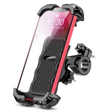 FOCBYE Bike Phone Mount, Upgrade [Full Protection] [Security Lock] Motorcycle Phone Mount 360° Rotatable, Phone Holder for Bike, Scooter Handlebar, Widely Compatible with Cellphones (4.7-6.8”)