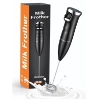 Milk Frothers Electric, FOCBYE Rechargeable Stepless Speed Adjust Handheld Milk Frother for Latte/ Cappuccino/ Bulletproof Coffee/ Frappe/ Hot Chocolate, Portable Hand Mixer for Matcha/ Protein Powder